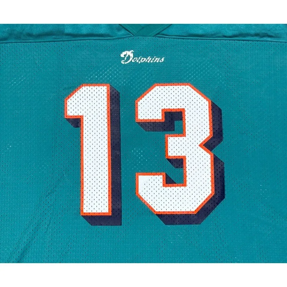 Champion‎ NFL Rare Vtg Miami Dolphins #13 Dan Marino Football Jersey Size 52